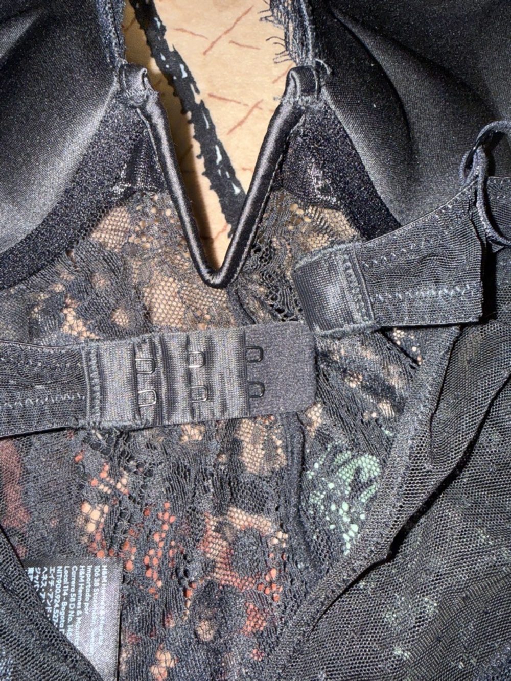 H&M Black Lace Top with Sheer Detail NWOT - Picture 6 of 7